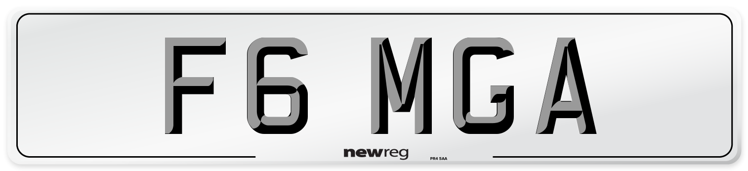 F6 MGA Number Plate from New Reg